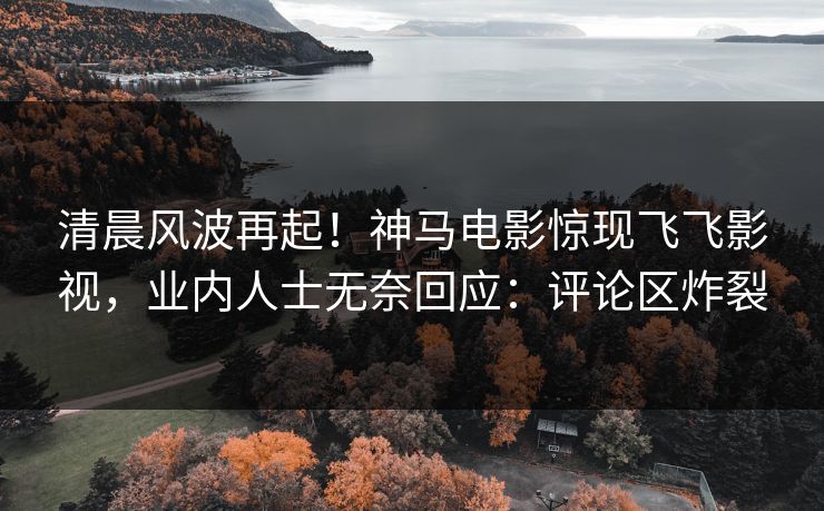 清晨风波再起！神马电影惊现飞飞影视，业内人士无奈回应：评论区炸裂