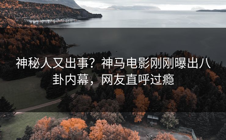 神秘人又出事？神马电影刚刚曝出八卦内幕，网友直呼过瘾