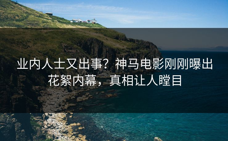 业内人士又出事？神马电影刚刚曝出花絮内幕，真相让人瞠目